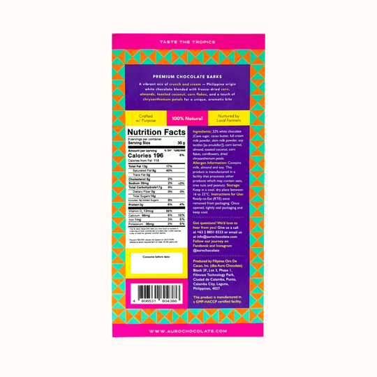 32% White Chocolate Premium Bark