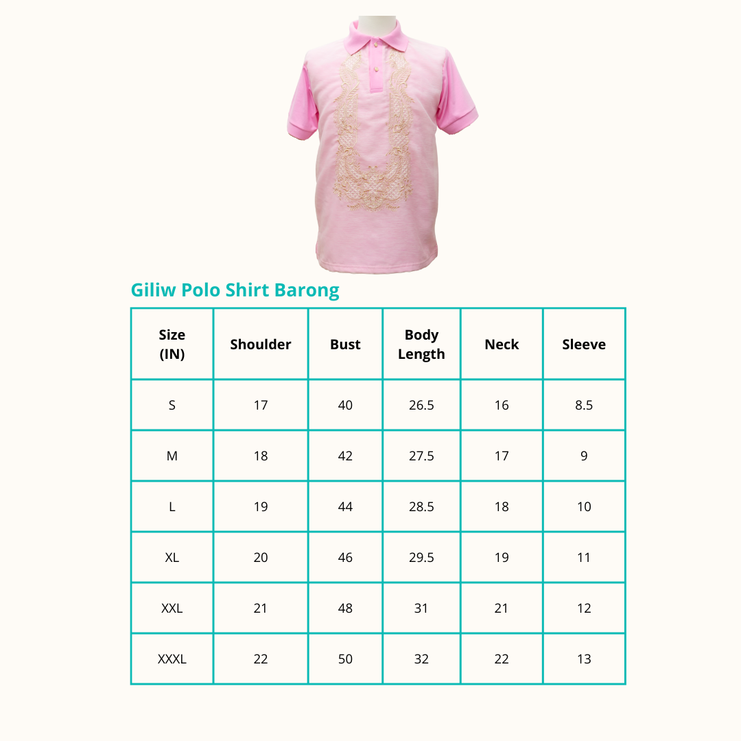 Giliw Polo Shirt Barong