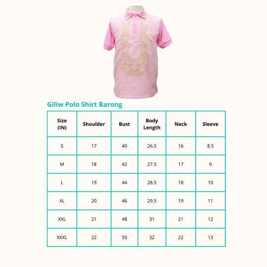 Giliw Polo Shirt Barong