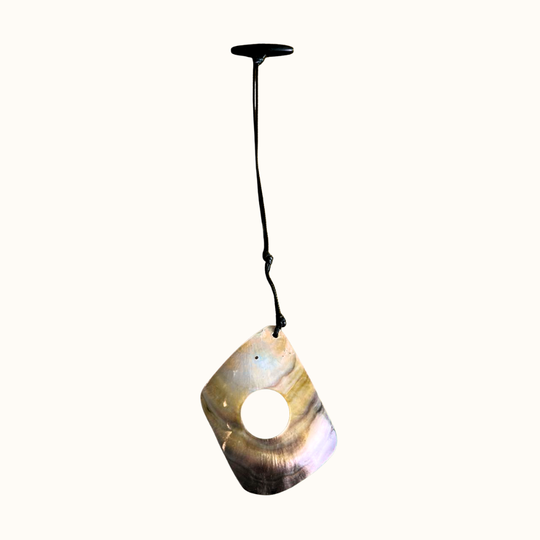 Bag Charm Shell Geometric