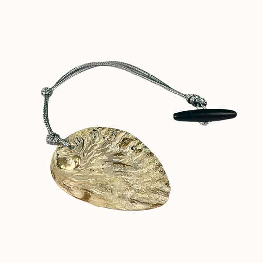 Bag Charm Shell Teardrop