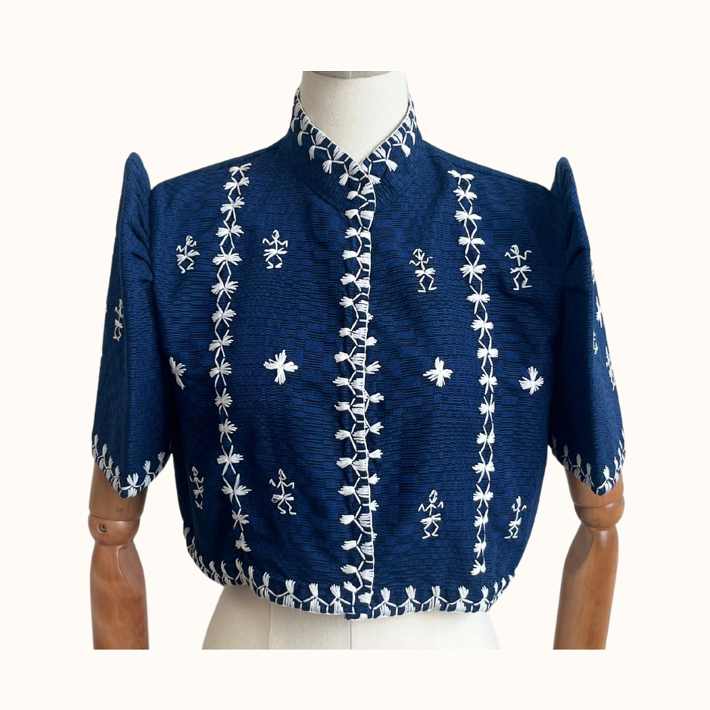 Binakol Bolero with Itneg Embroidery