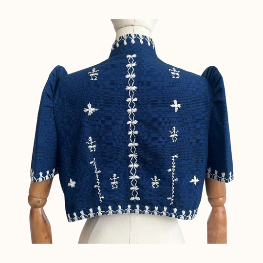 Binakol Bolero with Itneg Embroidery