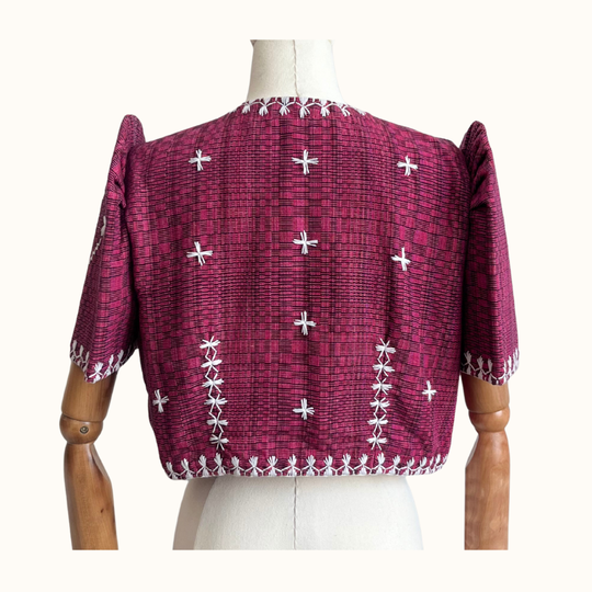 Binakol Bolero with Itneg Embroidery