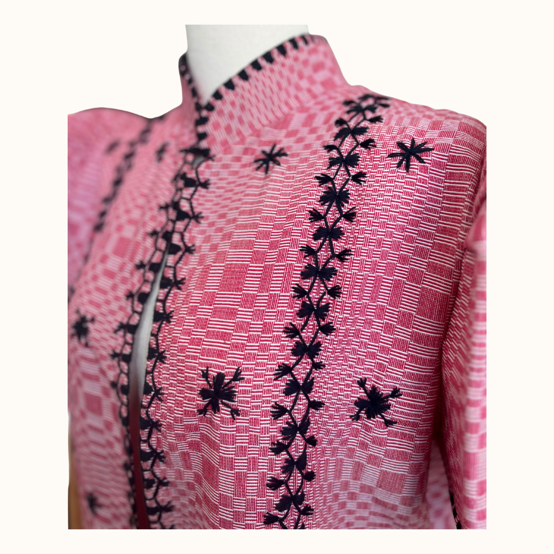 Binakol Long Filipiniana with Itneg Embroidery
