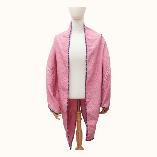 2-way Binakol Poncho with Itneg Embroidery