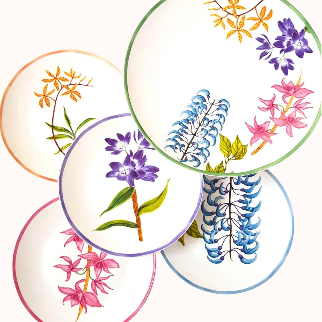 Bulaklak Dinner & Salad Plates Set of 4