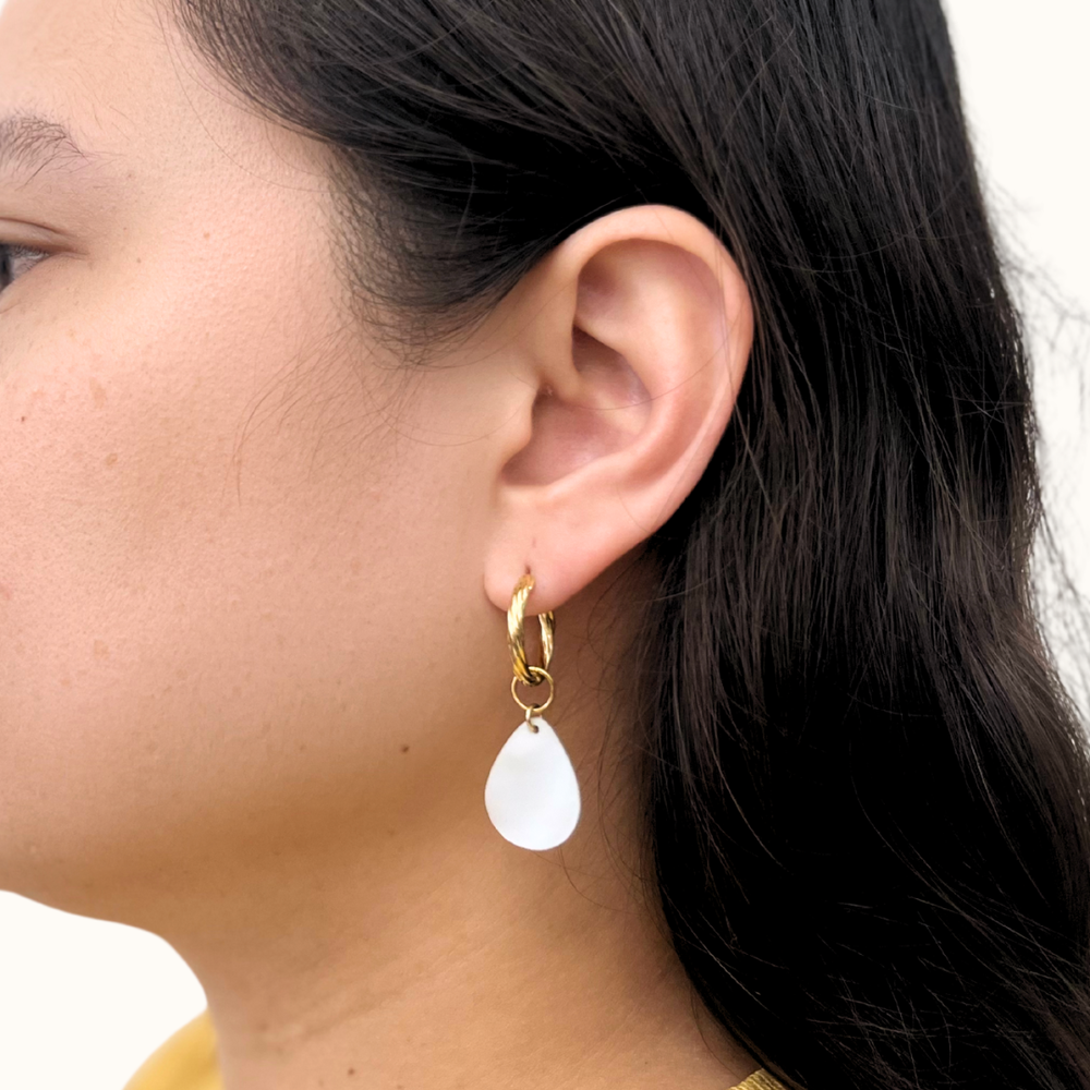 Bulan Mother of Pearl Earrings