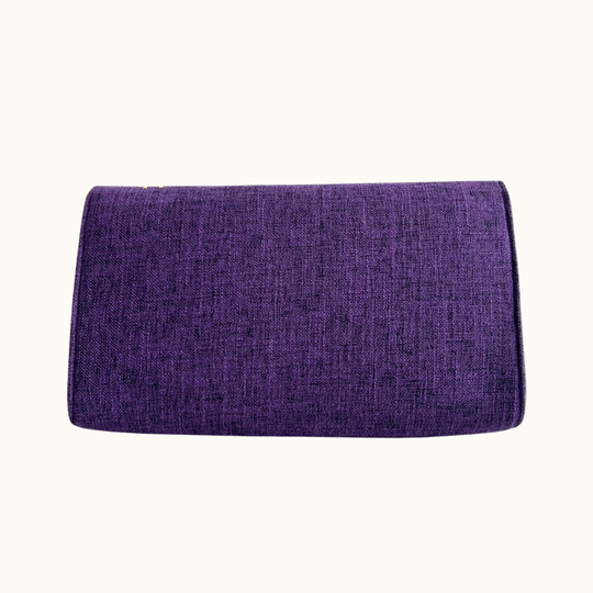 T'boli Hand-embroidered Clutch Bag with Brass Gong