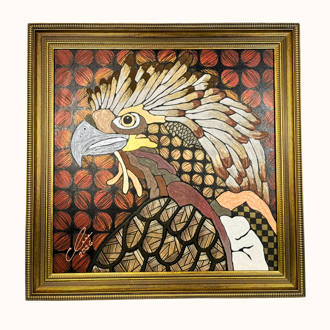 Eagle Mixed Media Painting