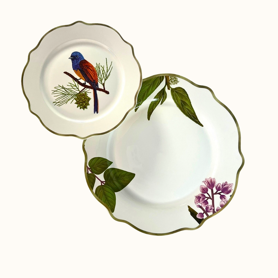 Ibon Collections Dinner & Salad Plates Set of 4