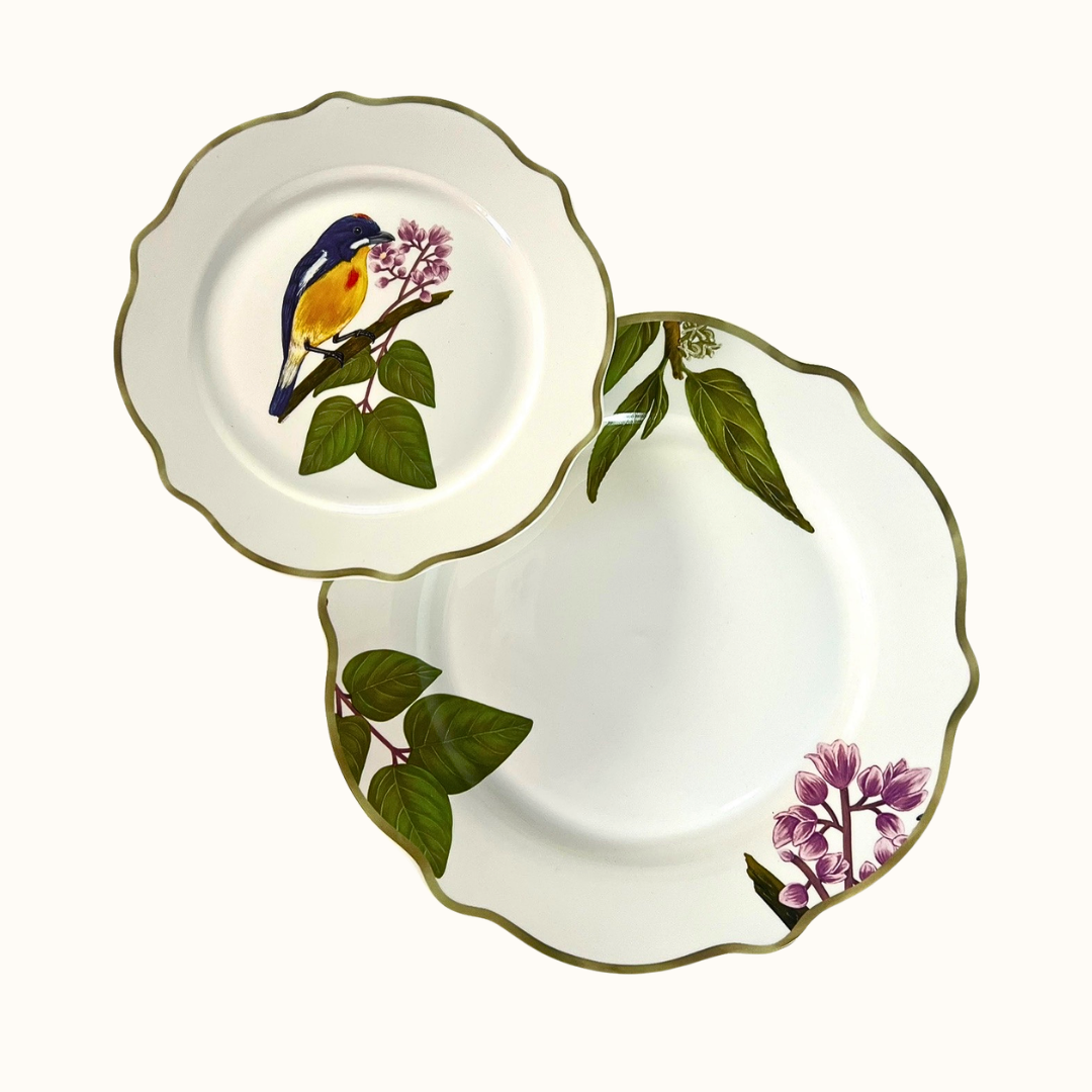 Ibon Collections Dinner & Salad Plates Set of 4