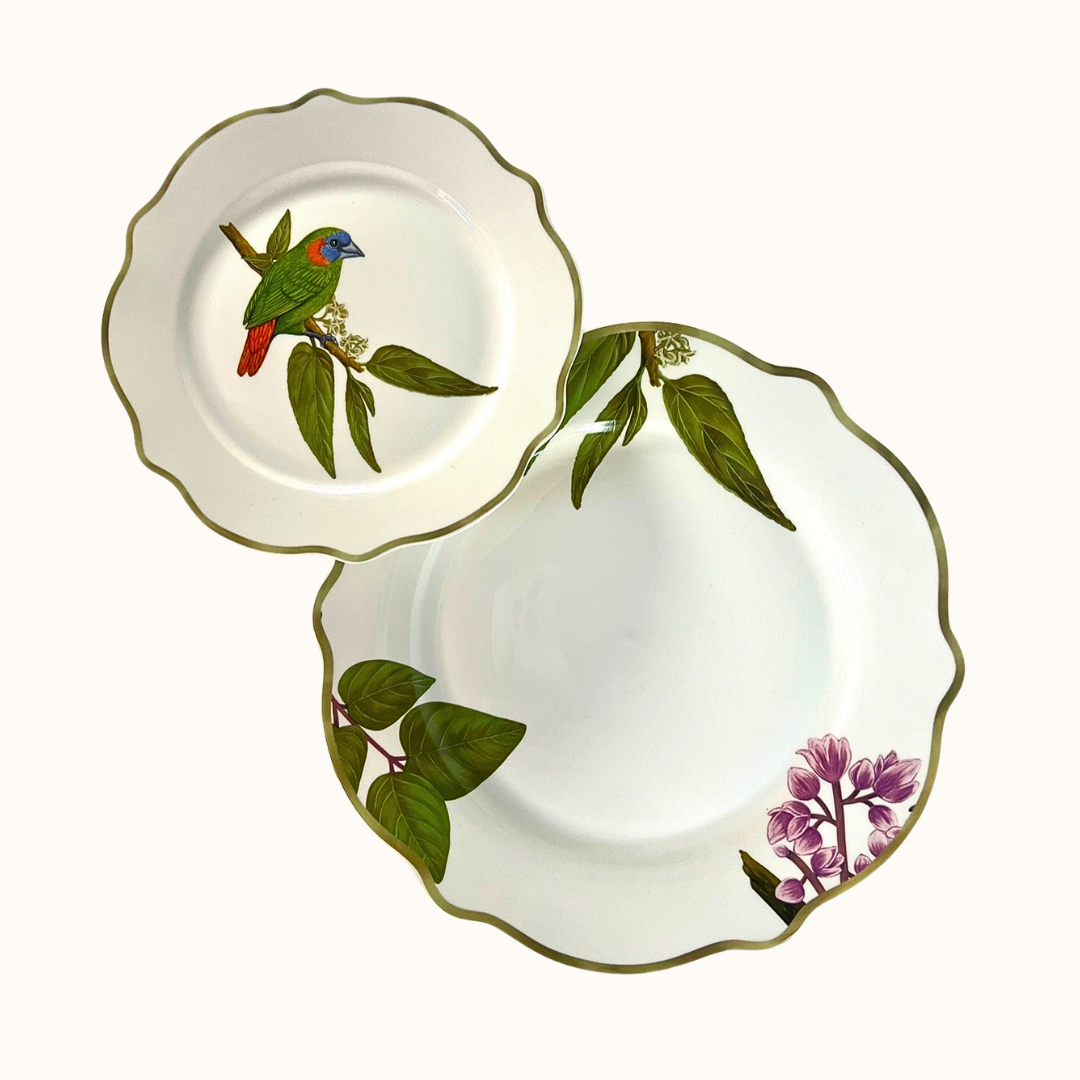 Ibon Collections Dinner & Salad Plates Set of 4