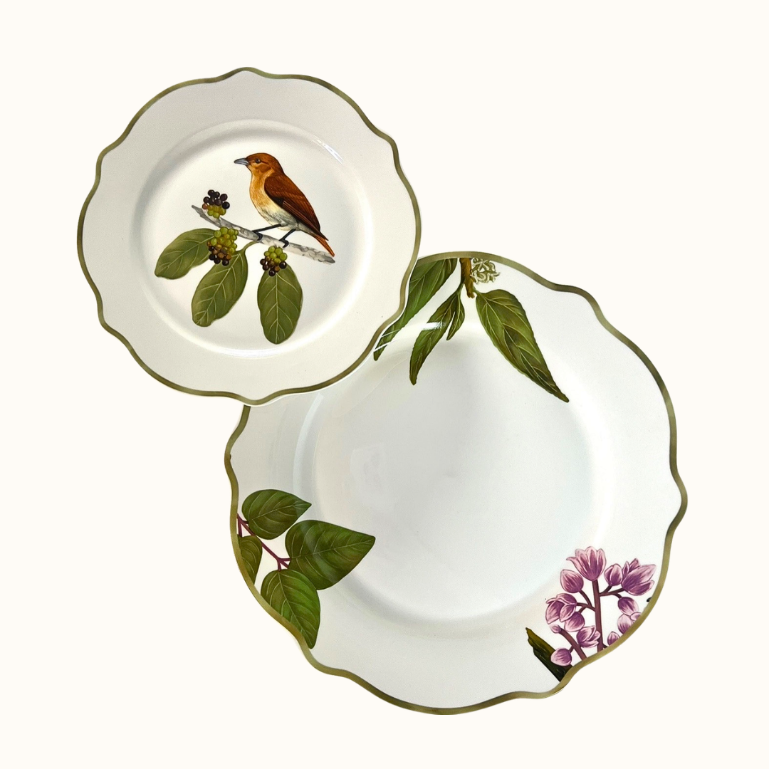 Ibon Collections Dinner & Salad Plates Set of 4