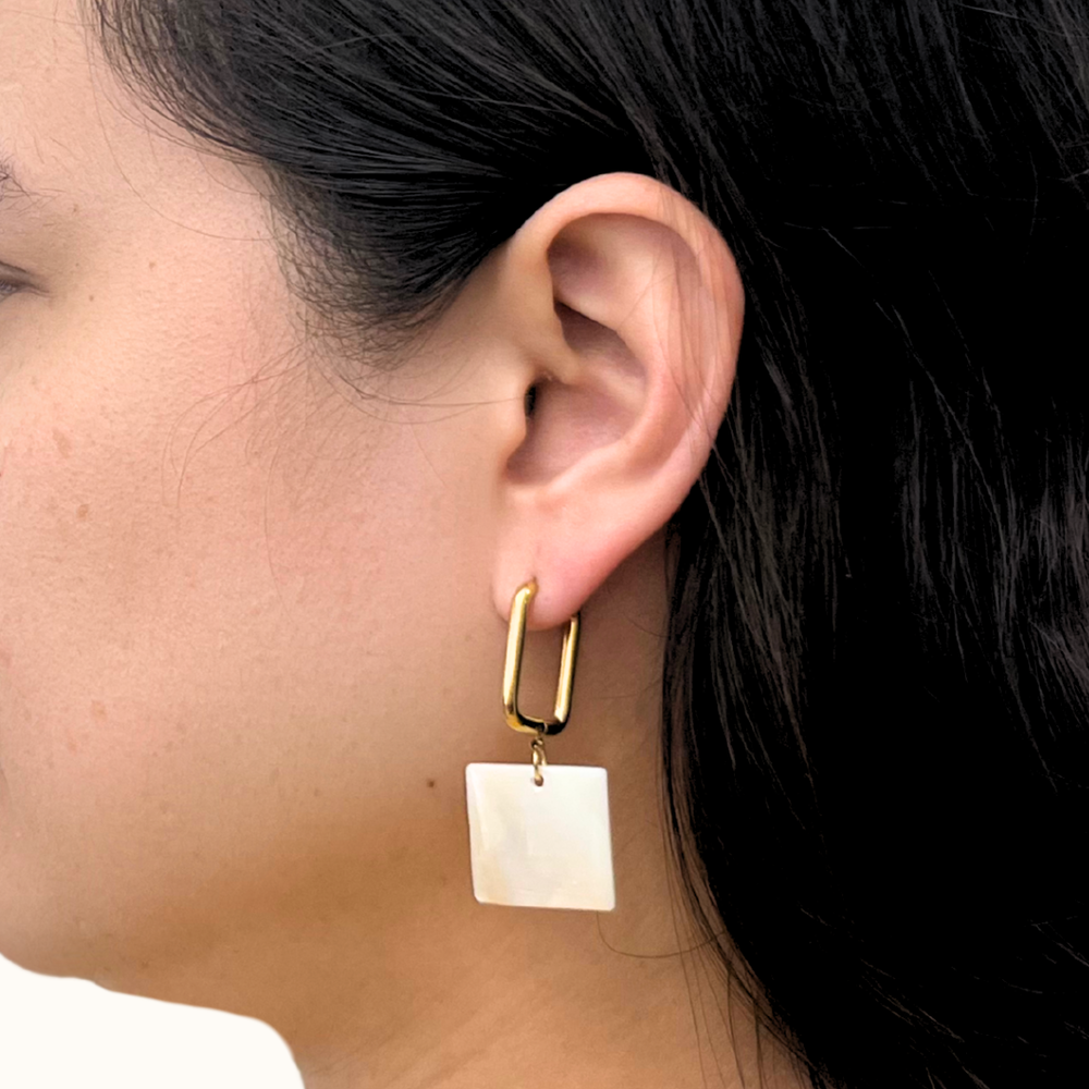 Kayumanggi Mother of Pearl Earrings