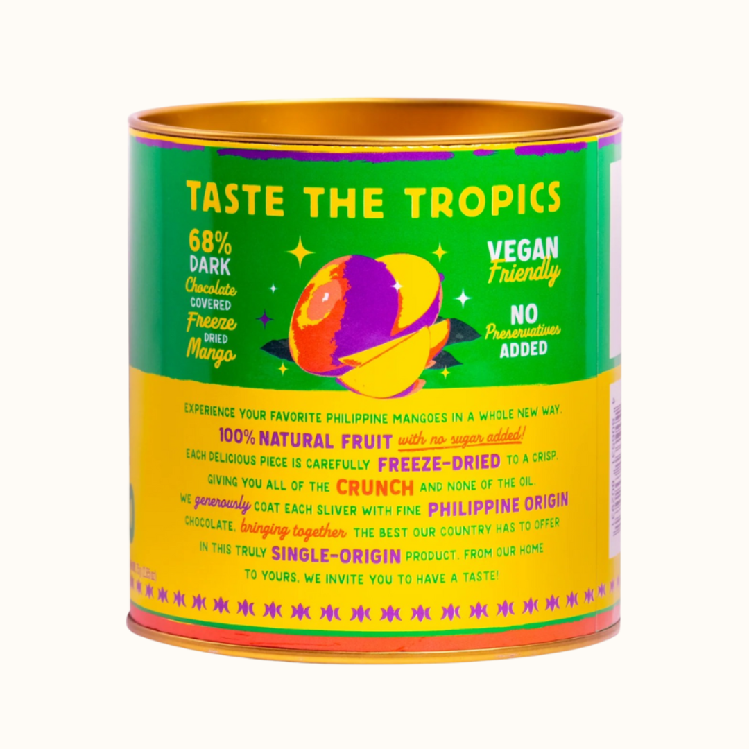 Dark Chocolate Covered Freeze Dried Mango Crunch