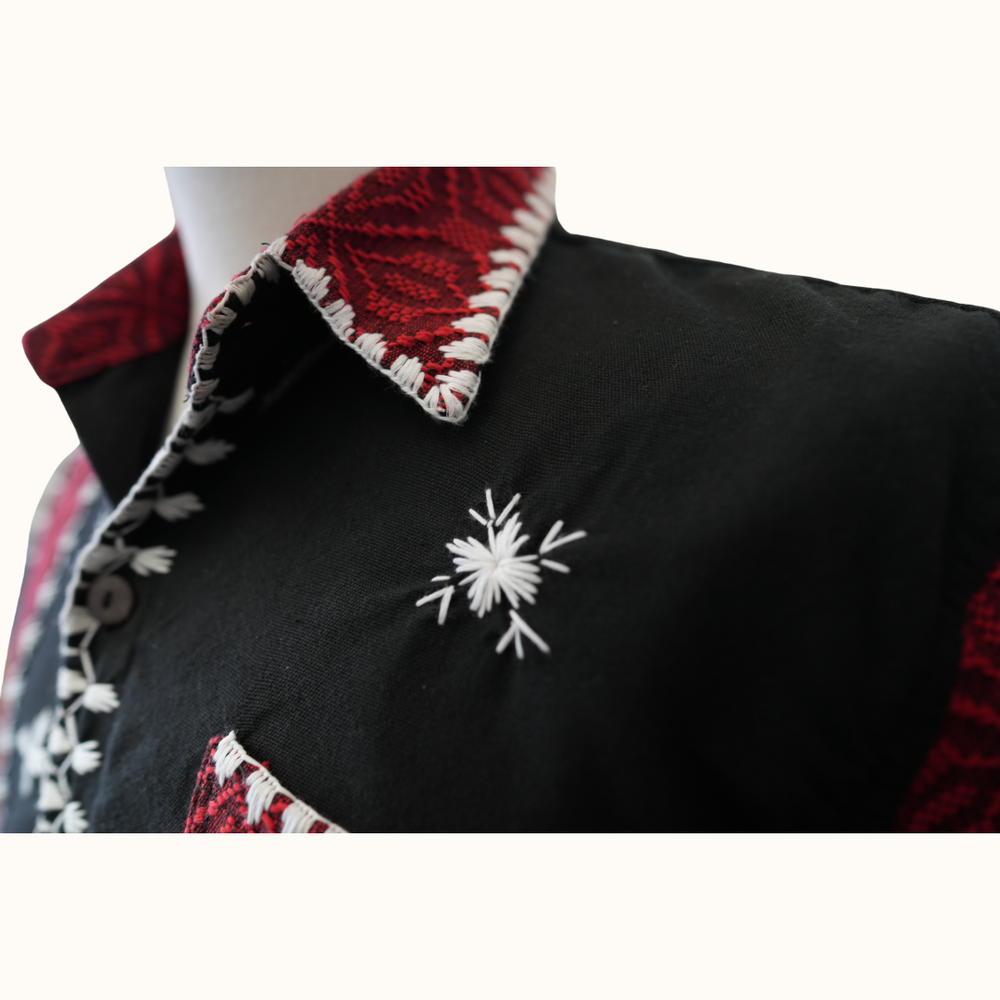 Pinilian-Kantarines Men's Polo with Itneg Embroidery