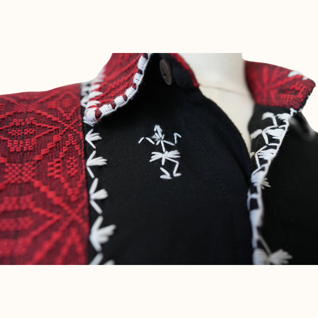 Pinilian-Kantarines Men's Polo with Itneg Embroidery