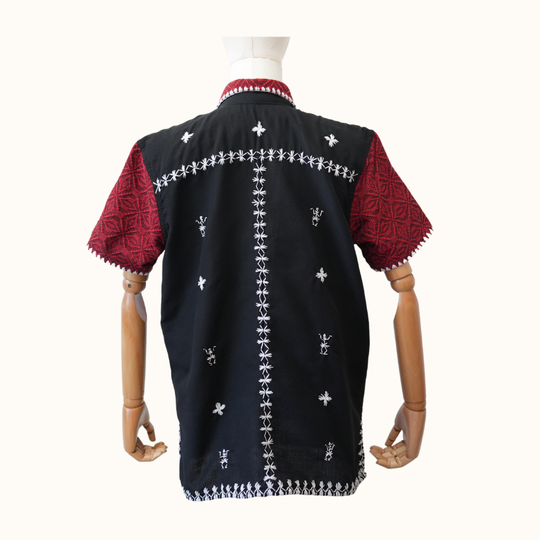 Pinilian-Kantarines Men's Polo with Itneg Embroidery