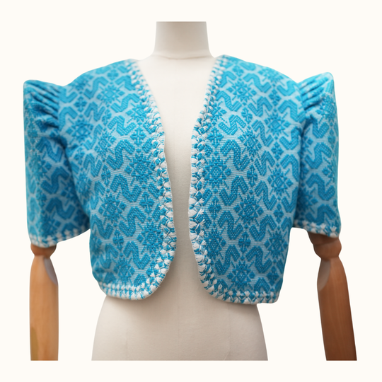 Pinilian Bolero with Itneg Embroidery