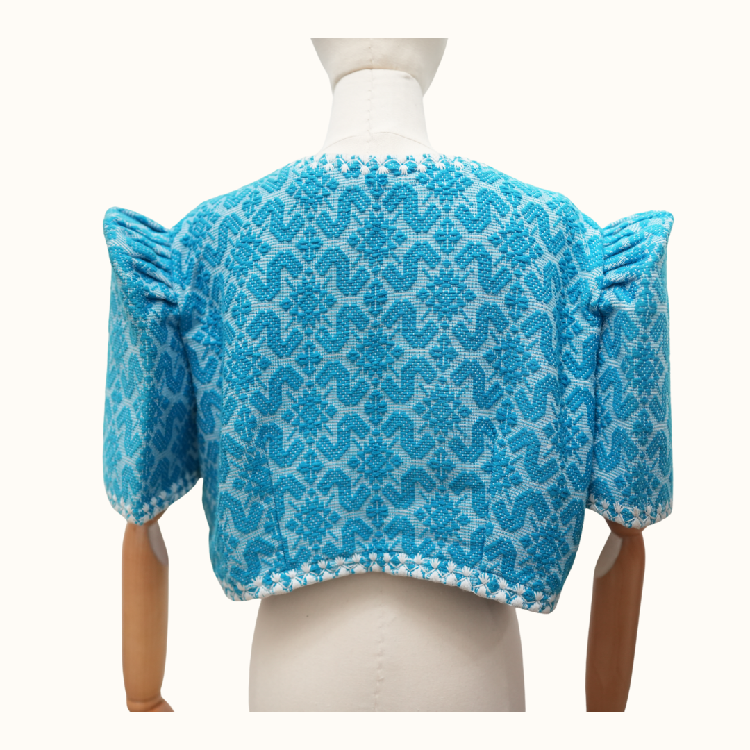 Pinilian Bolero with Itneg Embroidery