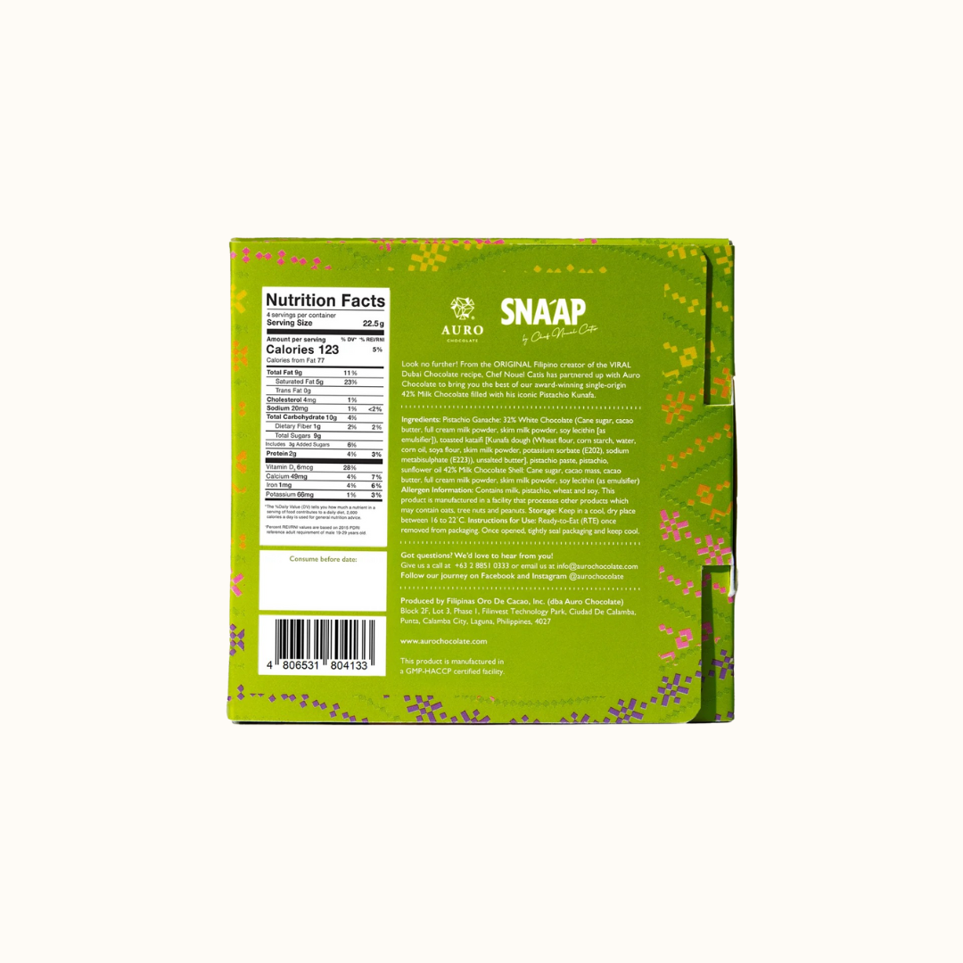 Auro x SNA'AP Dubai Chocolate Pistachio Kunafa