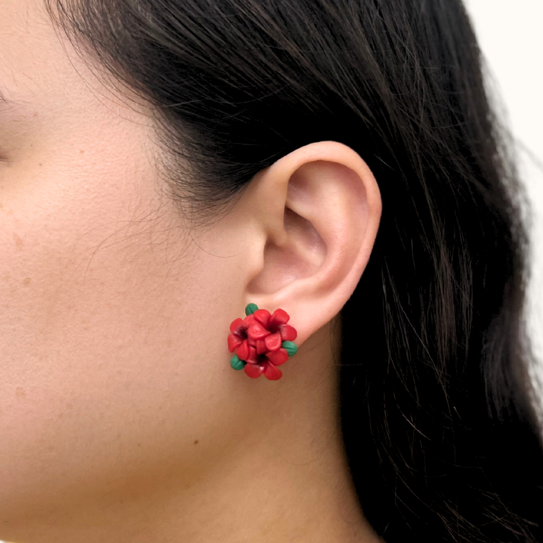Plumeria Bouquet Earrings