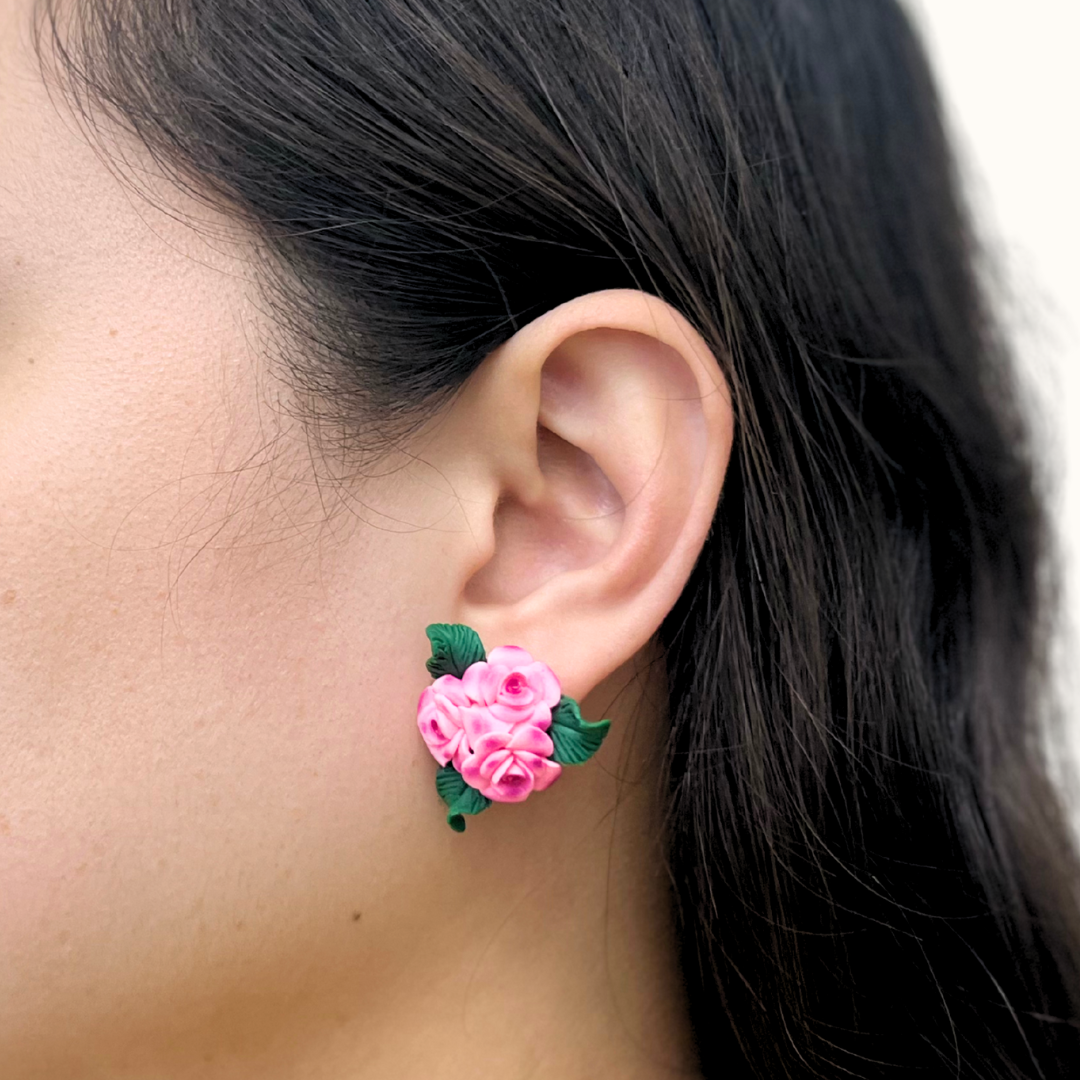 Rose Bouquet Earrings