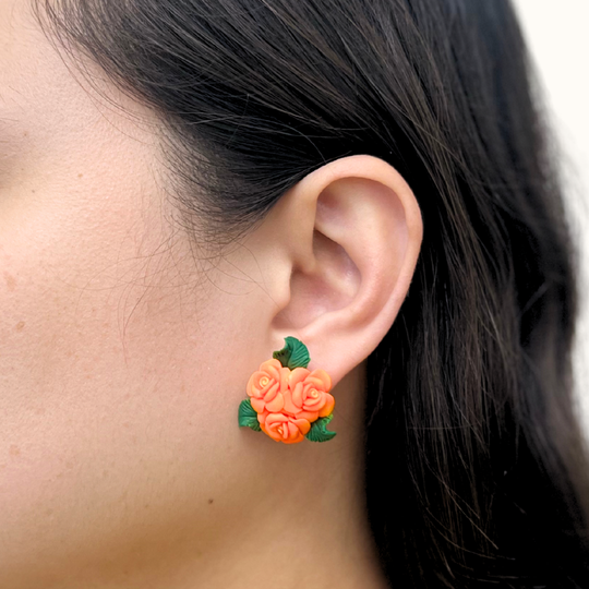 Rose Bouquet Earrings