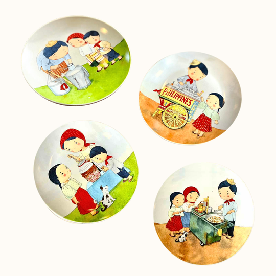 Street Food Salad Plate Set of 4