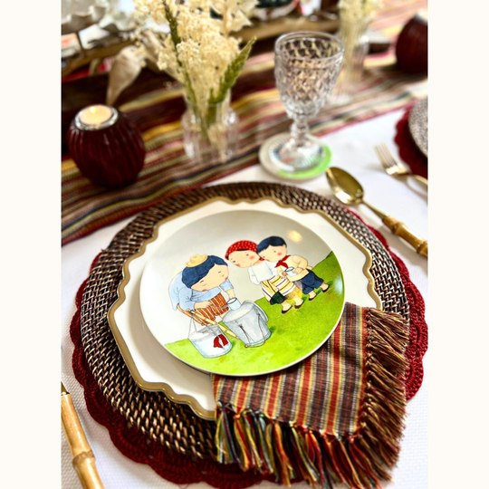 Street Food Salad Plate Set of 4