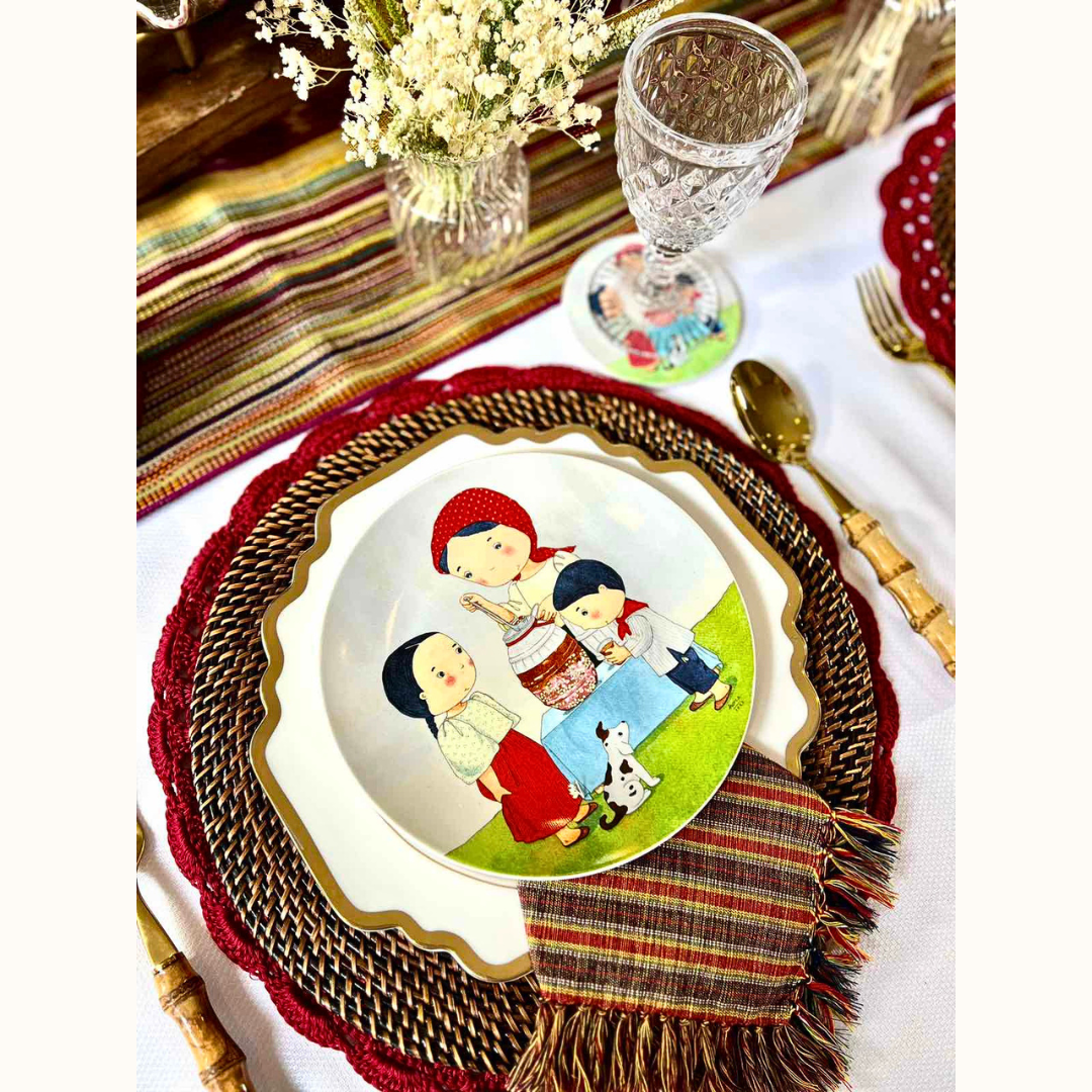 Street Food Salad Plate Set of 4