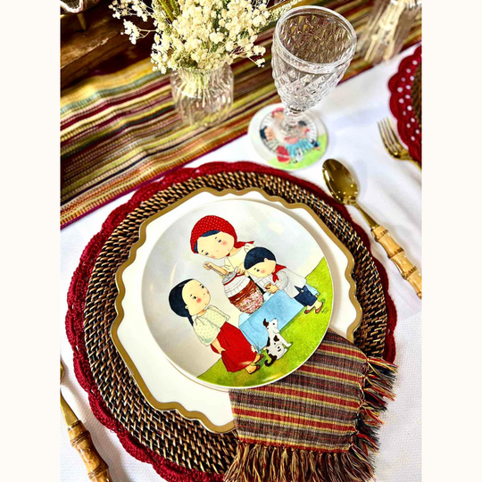 Street Food Salad Plate Set of 4