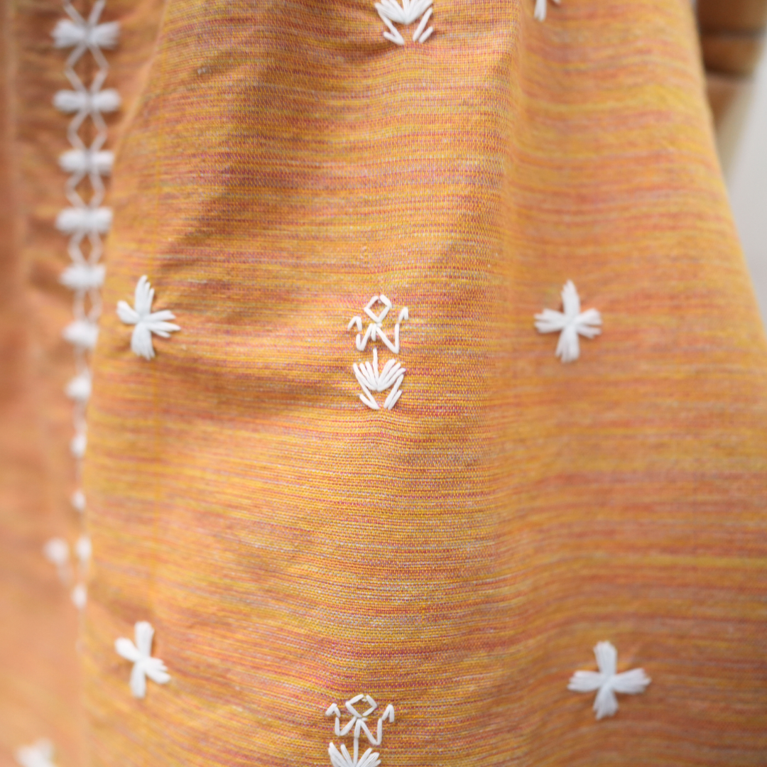Tiniri Long Skirt with Itneg Embroidery