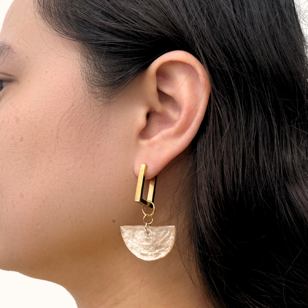 Ulan Capiz Earrings